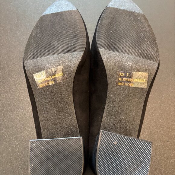 Qupid Black Block Heel Mules | Women’s 7 - Picture 7 of 8